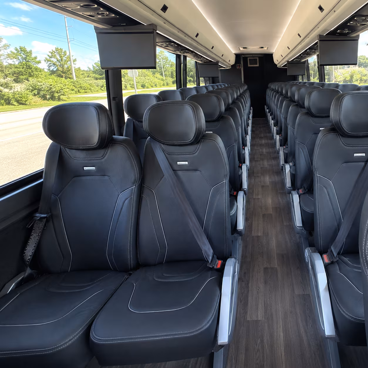 40-56 Passenger Charter Bus Inside
