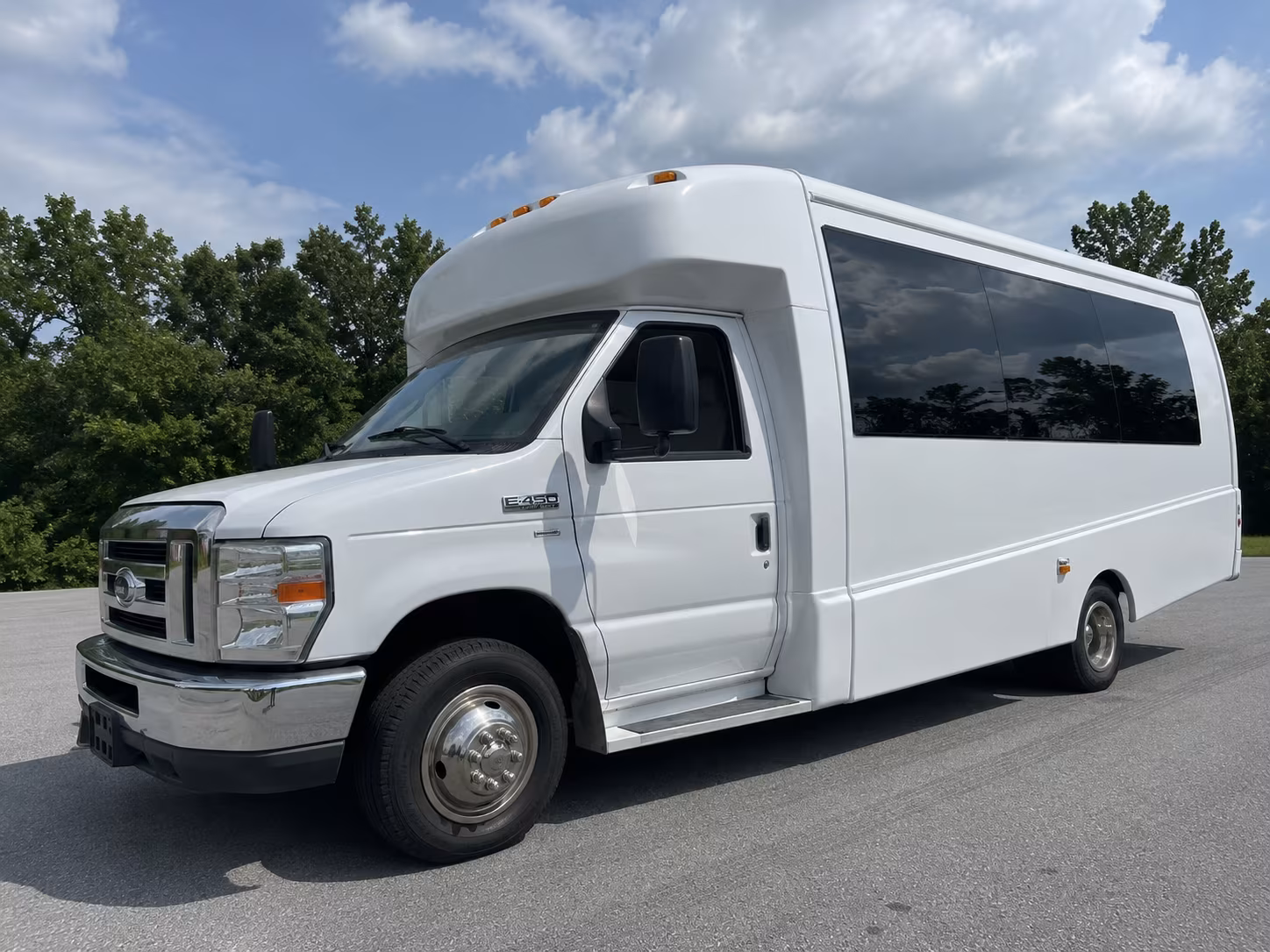 Passenger seating aboard a party bus rental serving Wichita