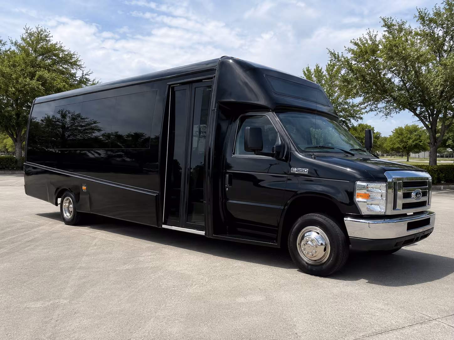 Wichita Corporate Transportation party bus exterior