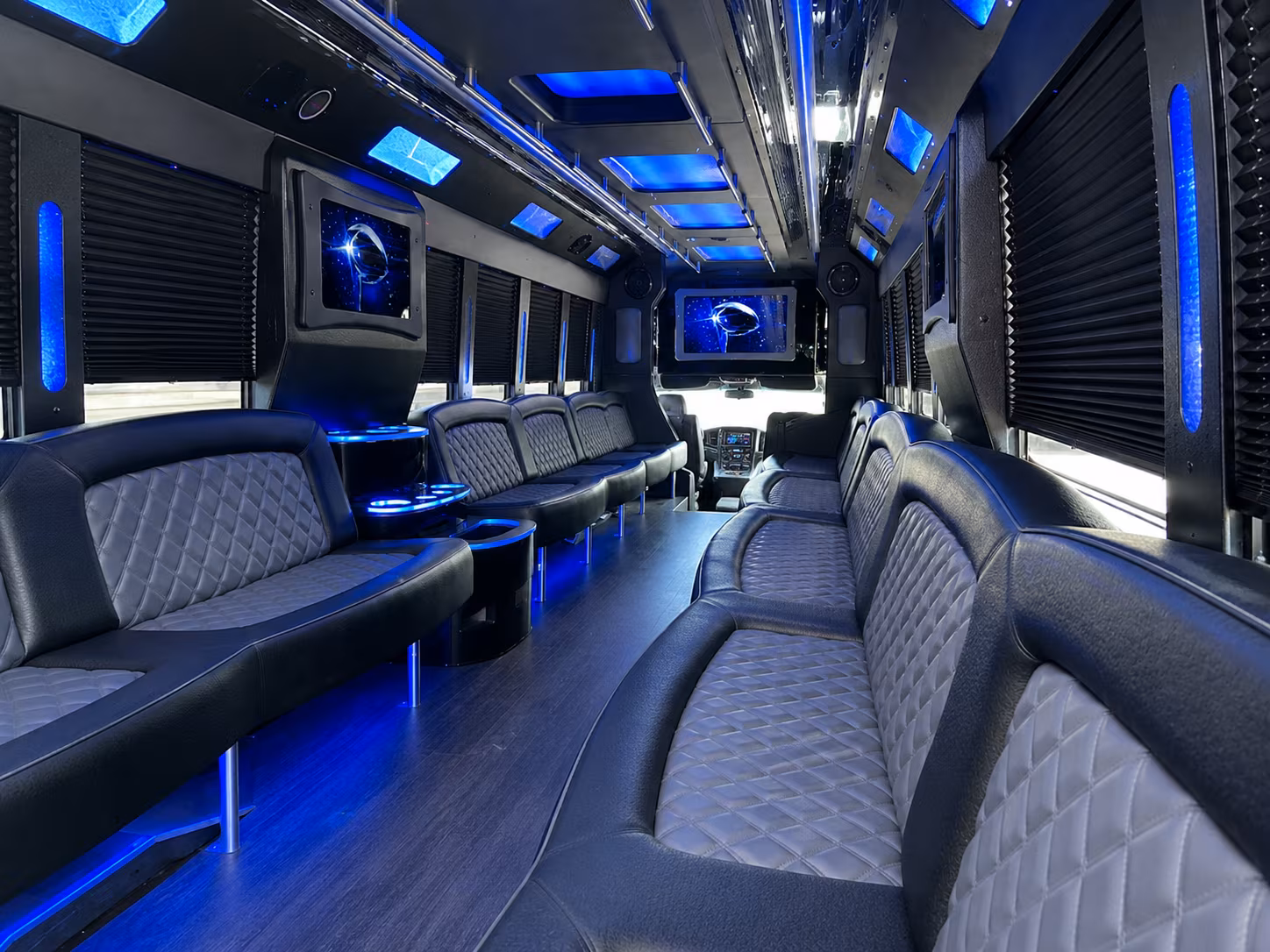Wichita Private Event Transportation party bus exterior