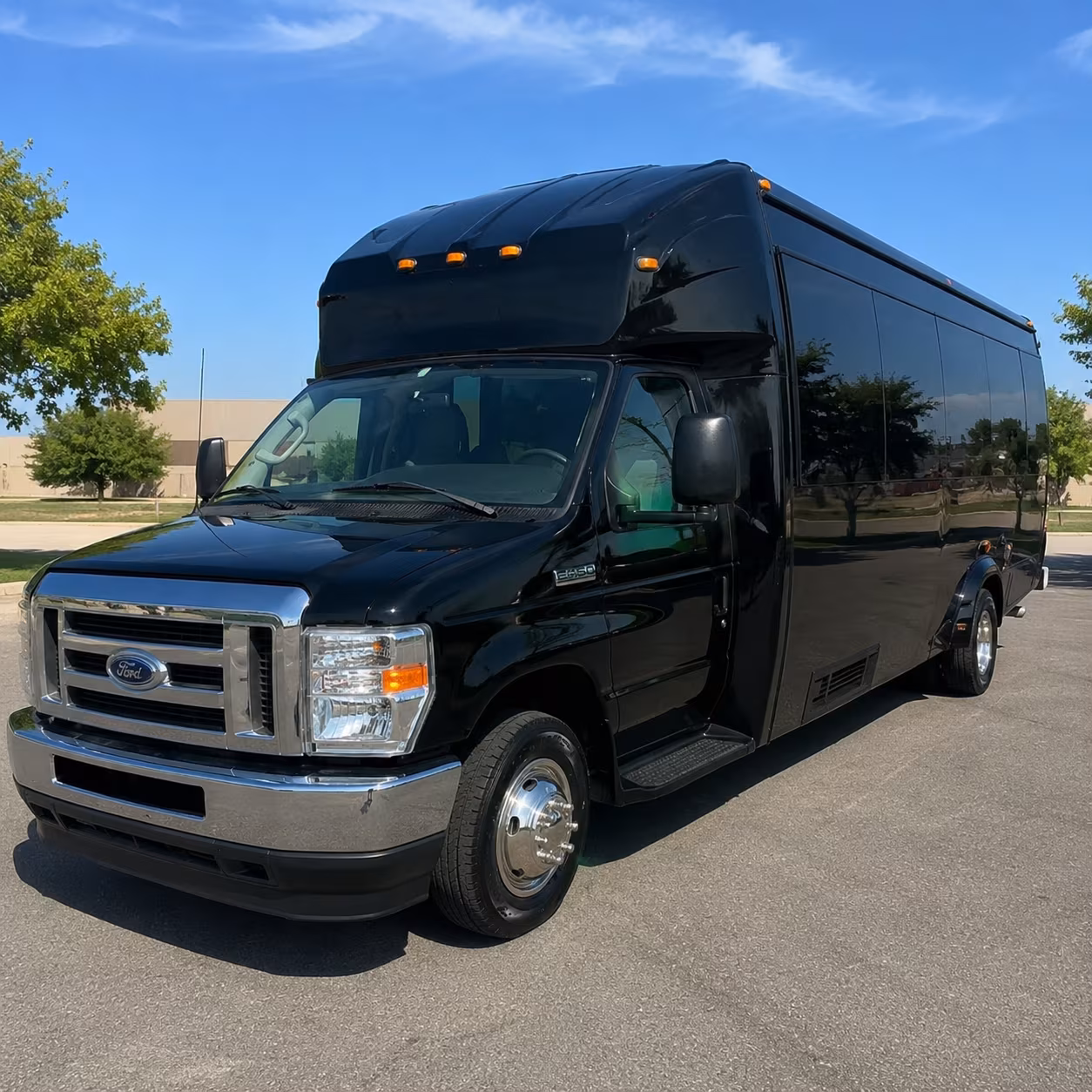 Wichita Private Event Transportation party bus exterior