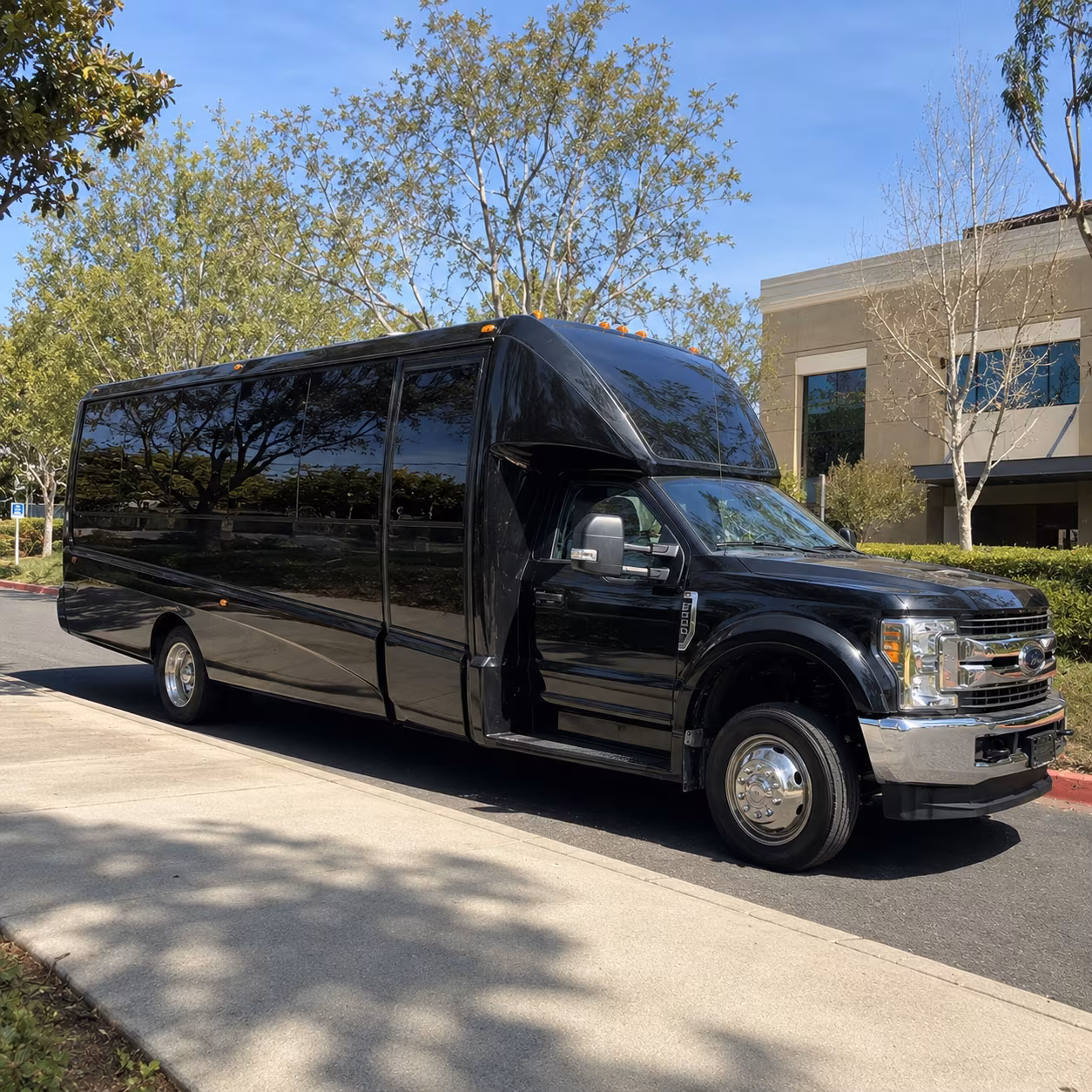 Wichita Private Event Transportation party bus exterior