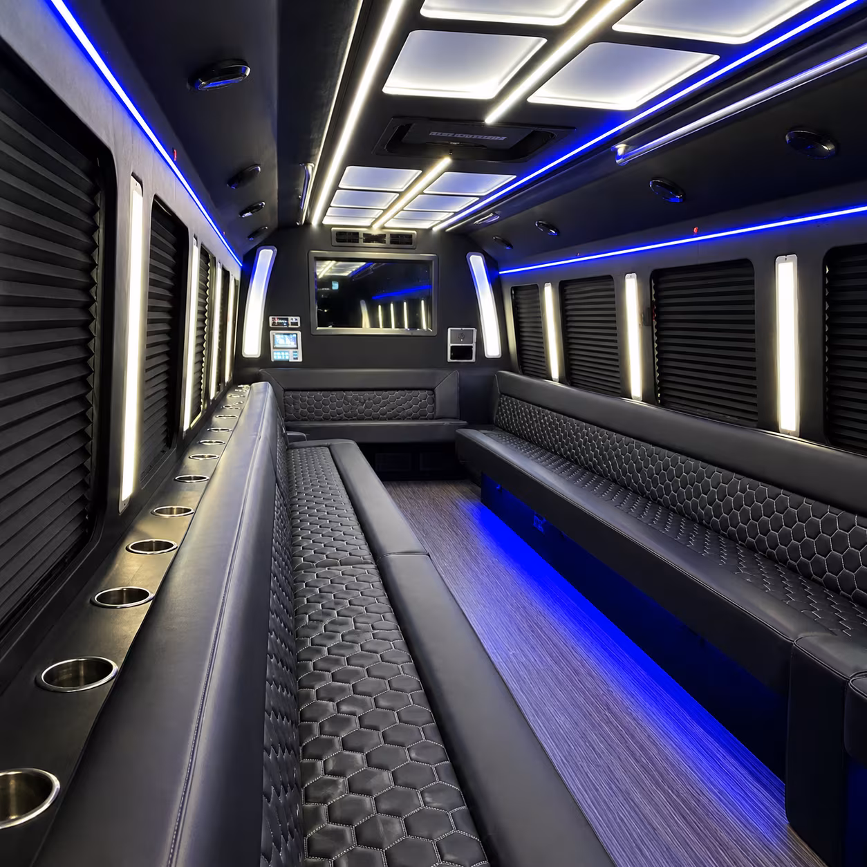 Wichita Private Event Transportation party bus exterior