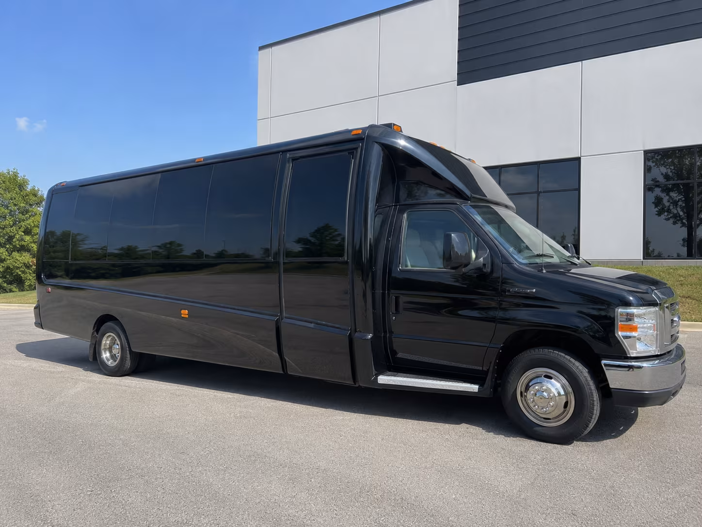 Wichita Private Event Transportation party bus exterior