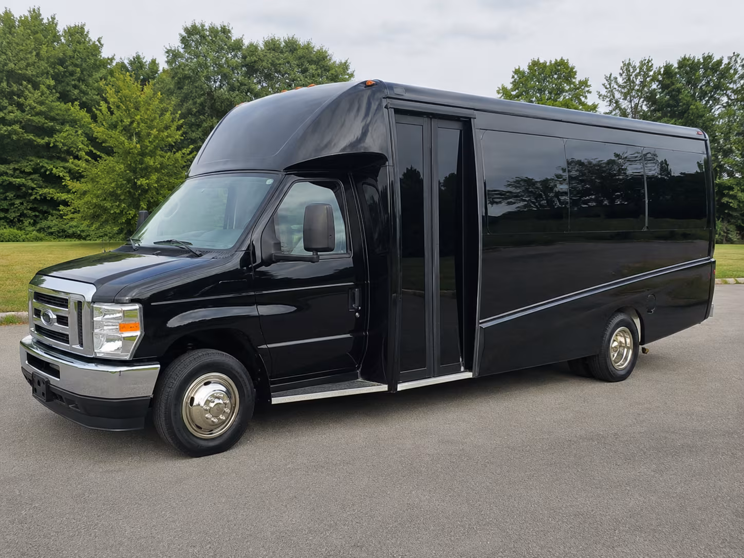 Wichita School Event Transportation party bus exterior