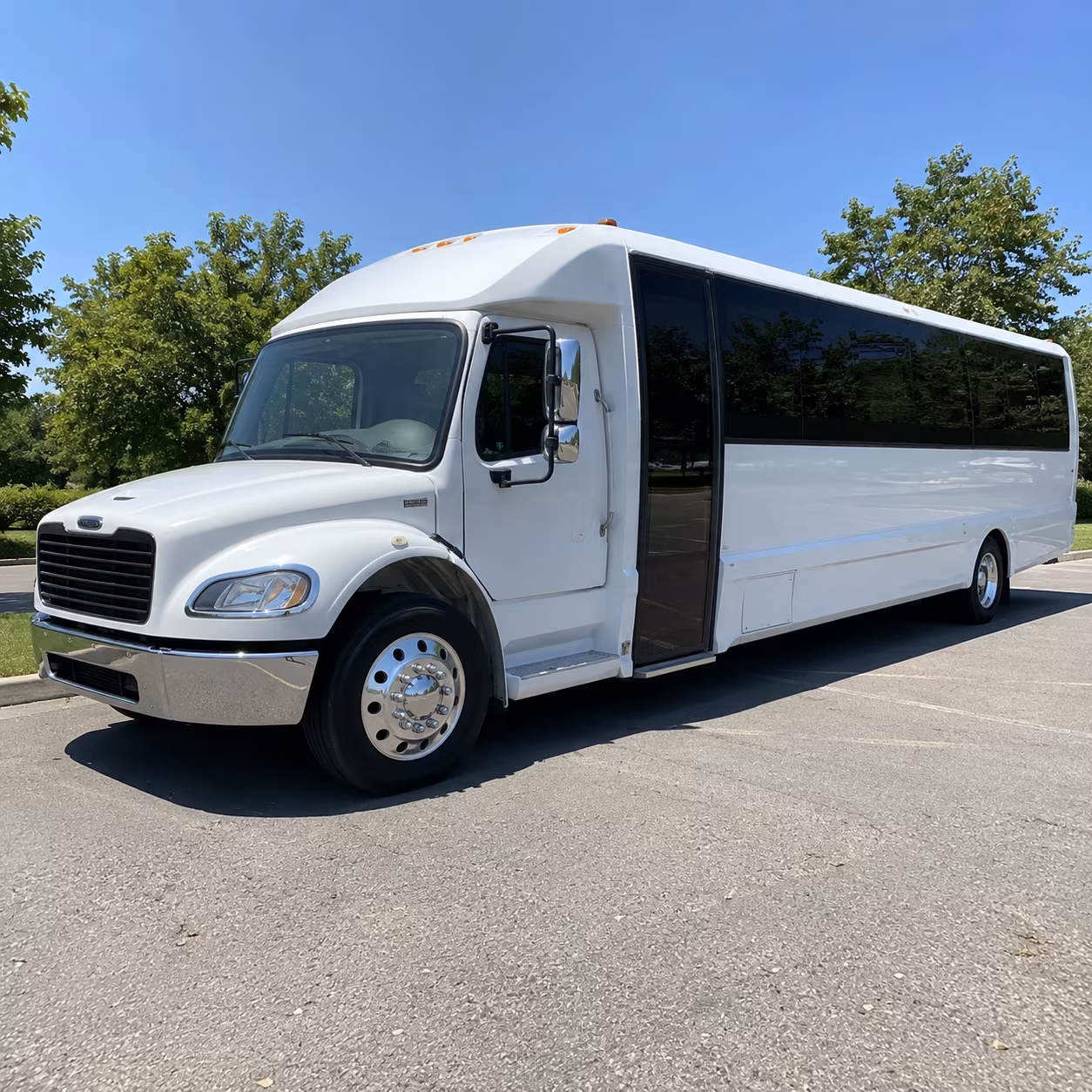Wichita School Event Transportation party bus exterior