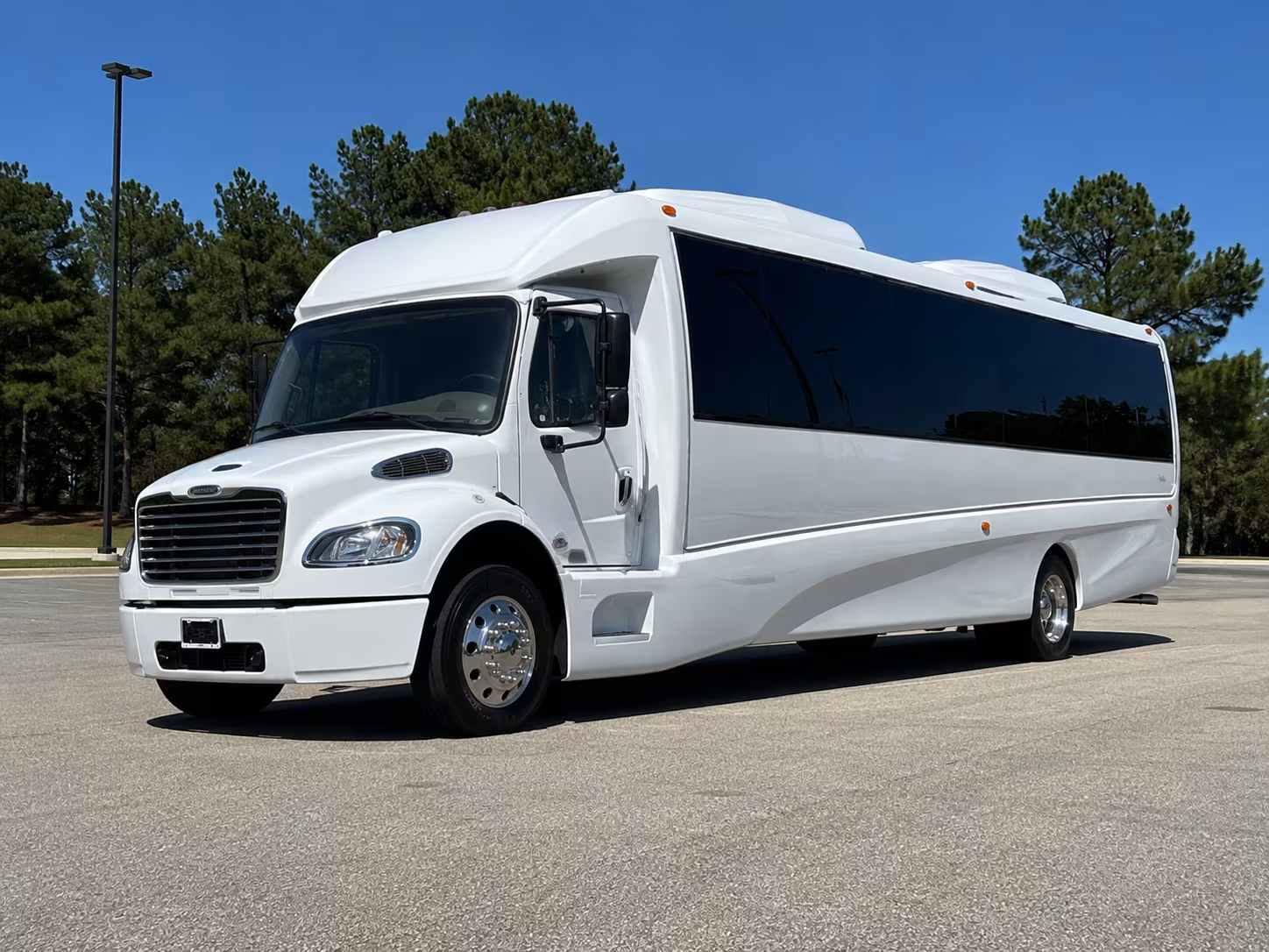 Wichita Sporting Event Transportation party bus exterior