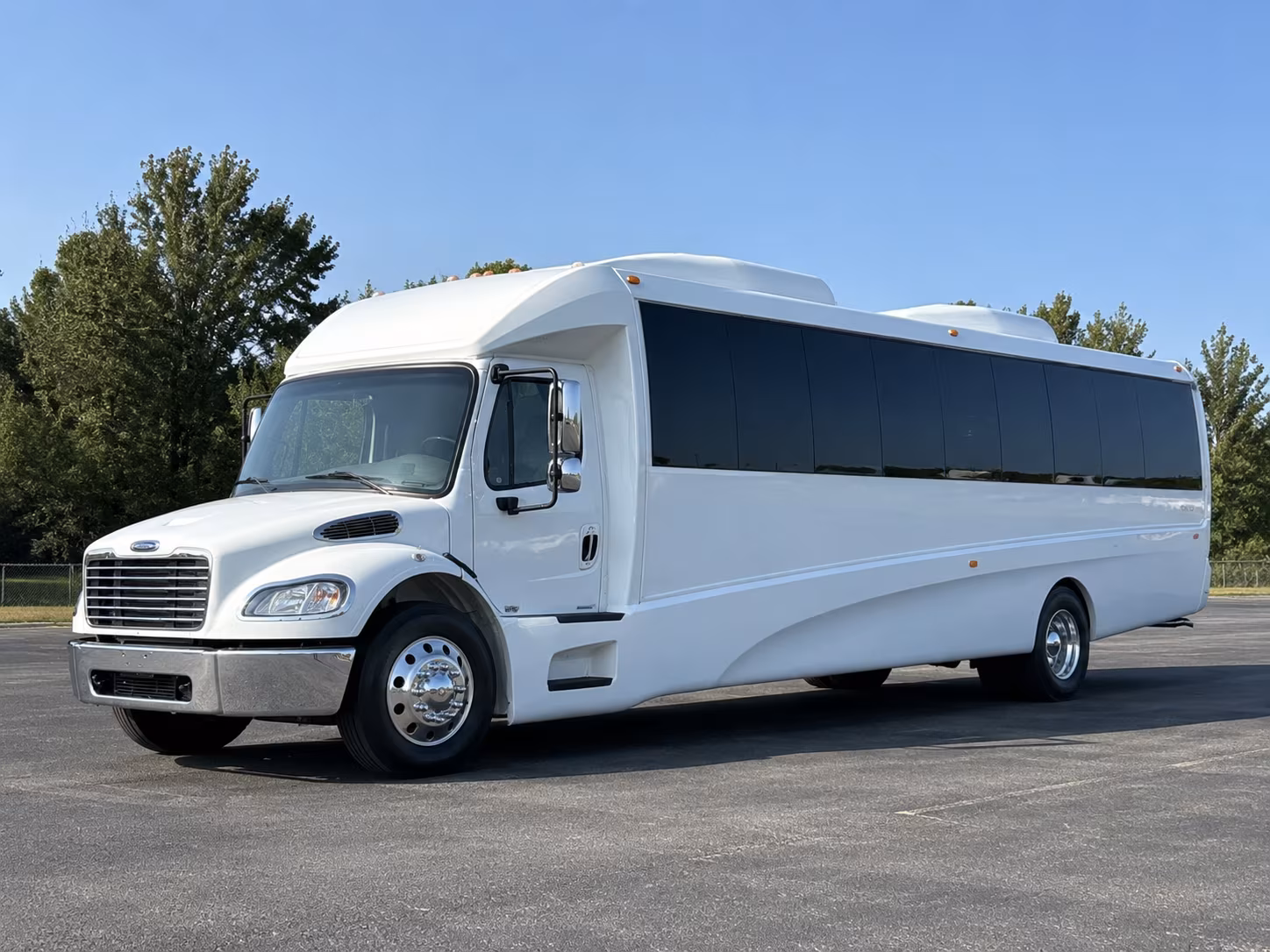 Wichita Sporting Event Transportation party bus exterior