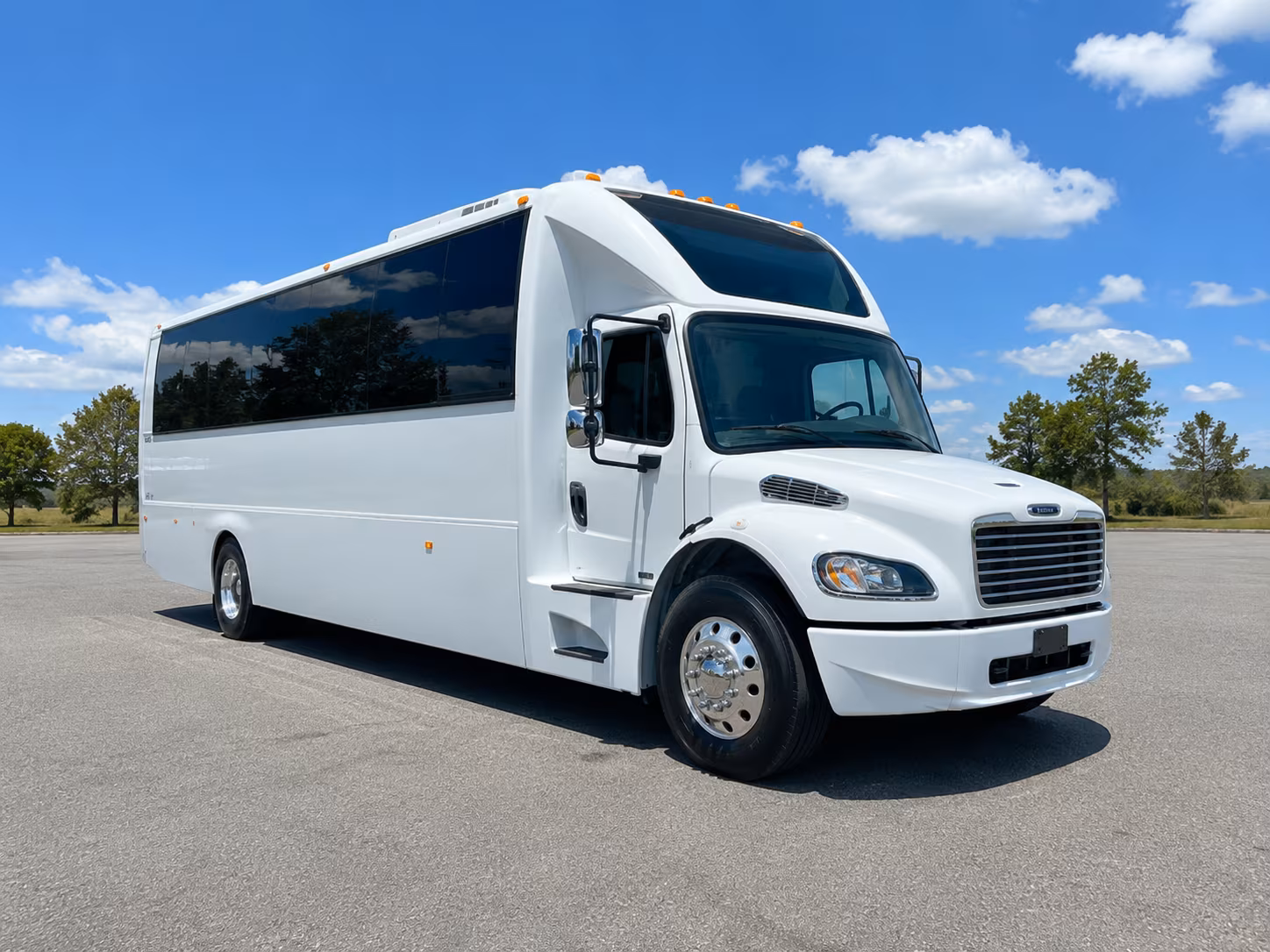 Wichita Sporting Event Transportation party bus exterior