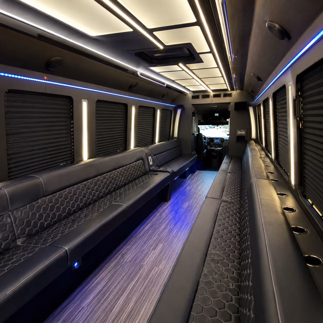 Wichita Wedding Transportation party bus exterior