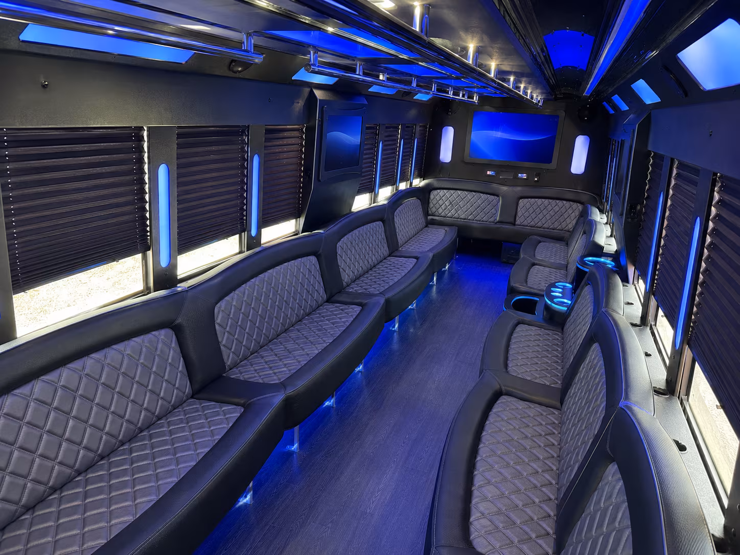 Wichita Wedding Transportation onboard seating
