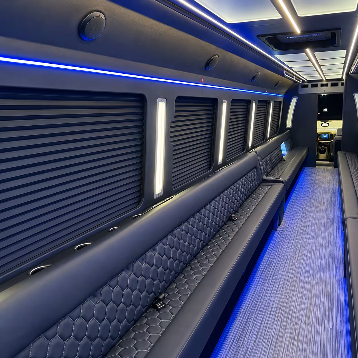 Wichita Wedding Transportation party bus exterior