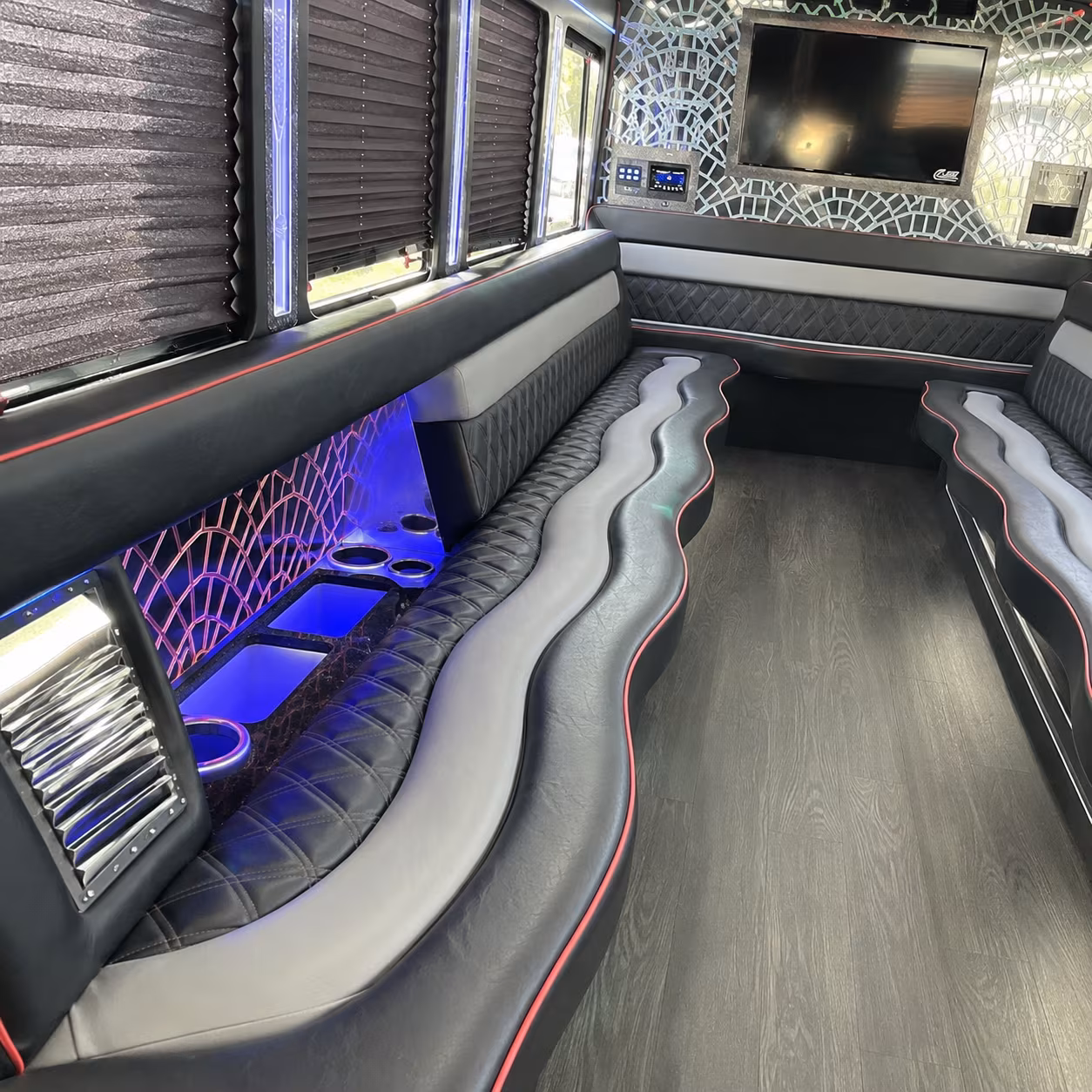 Wichita Winery Tour & Pub Crawl Transportation party bus interior